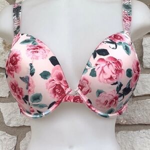 VICTORIA'S SECRET Very Sexy Shine Strap floral push-up bra